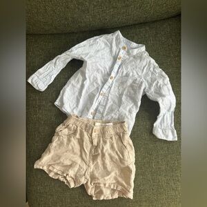 Zara Boy Shirt and Short Set 18-24 | 2T set (similar fit)